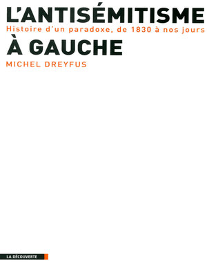 cover image of L'antisémitisme à gauche